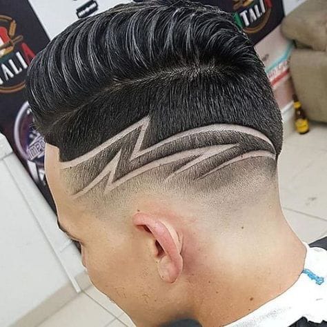 Crop texturizado con rayo doble